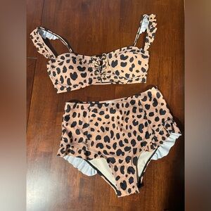 Leopard bathing suit